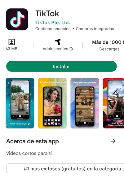 descargar tiktok